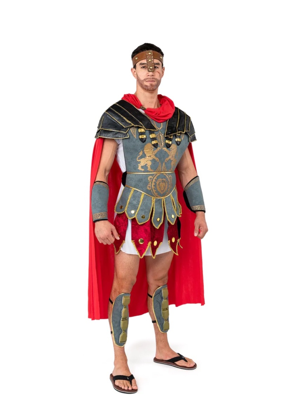 Spooktacular Creations Brave Men's Roman Gladiator Costume - Red